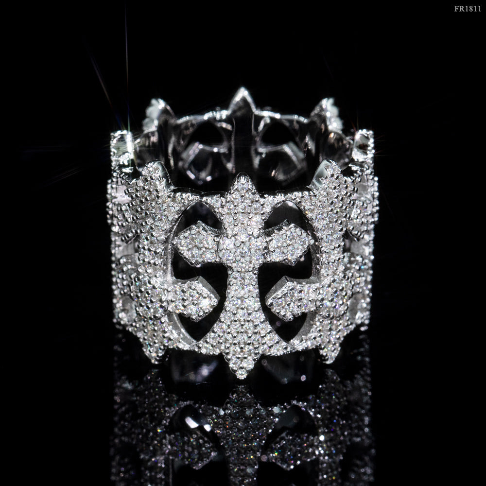 GL Hip Hop Cross VVS Moissanite Ring Secondary image
