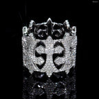 GL Hip Hop Cross VVS Moissanite Ring