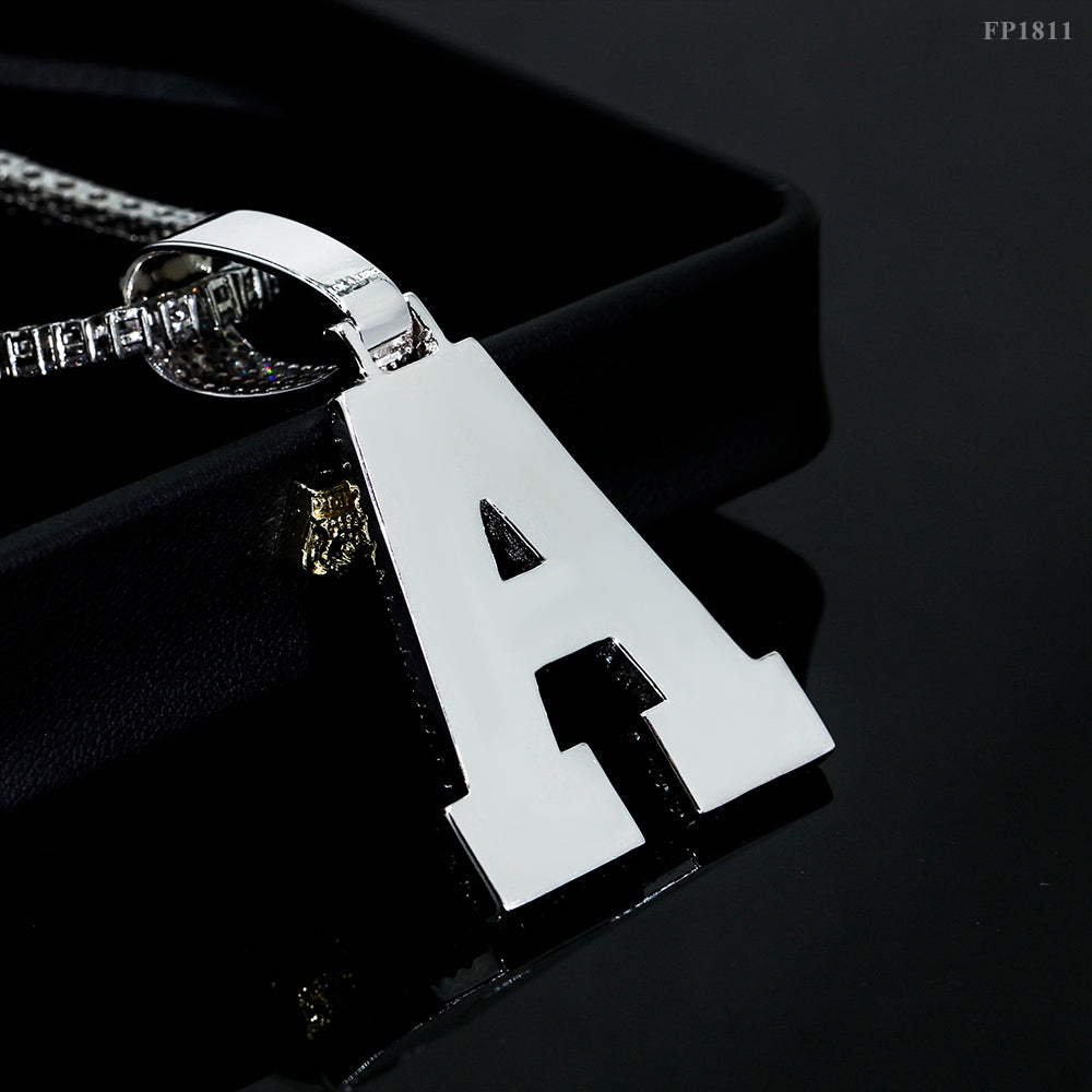 GL Hip Hop jewelry Name Letter Moissanite Diamond Pendant