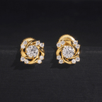 Hiphop Jewelry  925 Sterling Silver VVS Round Cut Moissanite Stud Earring