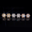 GL Hiphop Jewelry  925 Sterling Silver VVS Round Cut Emerald Cut Moissanite Stud Flower Shape Earring