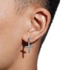 GL S925 Silver VVS Moissanite Diamond Fashion Cross Stud Earring