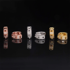 GL Fashion Jewelry Luxury VVS Moissanite Diamond Hoop Earrings