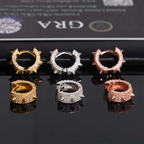 GL Fashion Jewelry Luxury S925 Silver VVS Moissanite Diamond Hoop Earrings