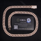 10MM S925 Silver 2 Rows VVS Moissanite High-End Cuban Chain