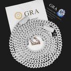 【US 3 Days Delivery】10MM 2 Rows VVS Moissanite Edge Cuban Link Chain