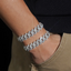14MM S925 Silver 2 Rows Iced Out VVS Moissanite EDG Cuban Link