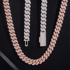 10MM Mixed Baguette With Round VVS Moissanite Cuban Chain