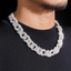 18MM Flower Link Chain VVS Moissanite Diamond Chain