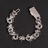 GL 15mm Flower Shape 925 Sterling Silver Iced Out Hip Hop 5A+  Diamond Bracelet Necklace