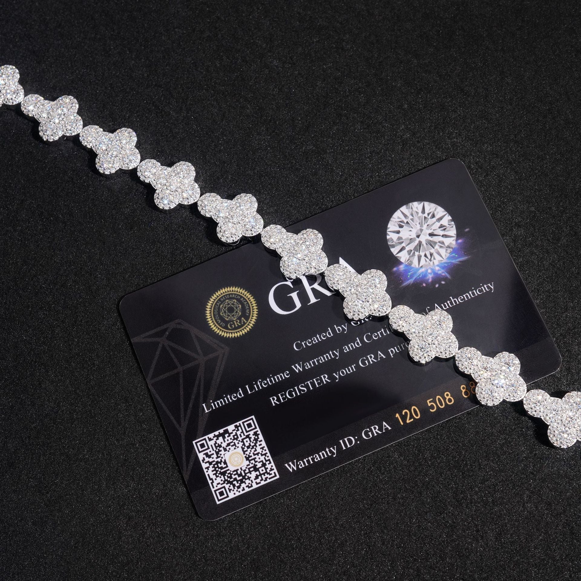 13MM Flower Shaped Cross VVS Moissanite Cuban Chain
