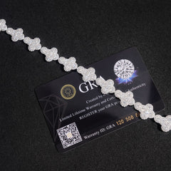 GL Iced Out Cross S925 Silver 5A+ Diamond Tennis Chain