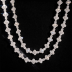 13MM Flower Shaped Cross VVS Moissanite Cuban Chain
