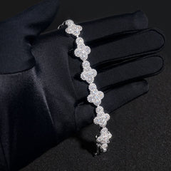 GL Iced Out Cross S925 Silver 5A+ Diamond Tennis Chain