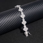 13MM Flower Shaped Cross VVS Moissanite Cuban Chain