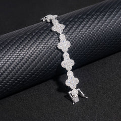 GL Iced Out Cross S925 Silver 5A+ Diamond Tennis Chain