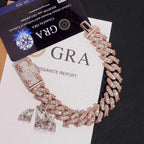 16MM Rose and Pigeon VVS Moissanite Bracelet
