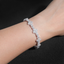 10MM 13MM S925 Silver Iced Out Clover VVS Moissanite Diamond Cuban Chain Bracelet