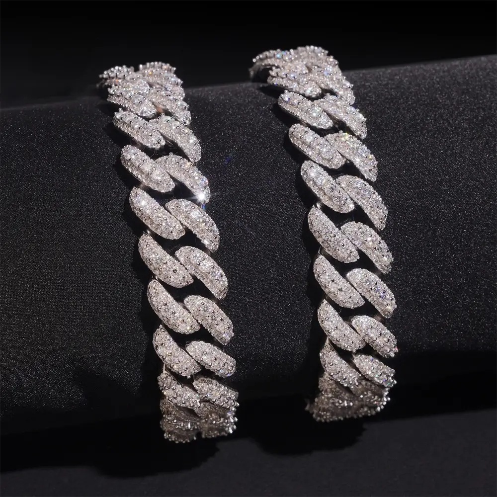 13MM VVS Moissanite Miami Cuban Link Chain