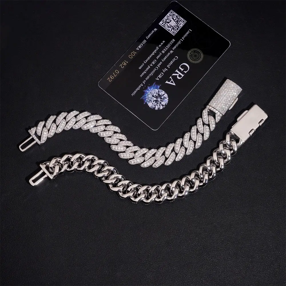 13MM VVS Moissanite Miami Cuban Link Chain