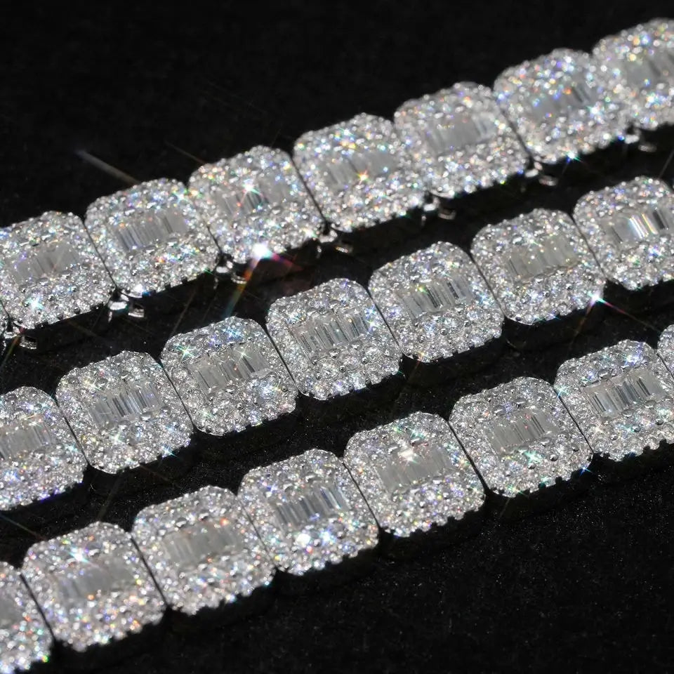 VVS Moissanite Baguette Bracelet