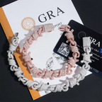 15MM S925 Silver Twisted infinity Thorn Chain Link Bracelet