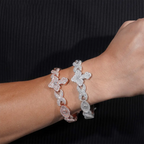 Infinity Eyes Cross Iced Out S925 Silver VVS Moissanite Diamond Cuban Link