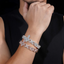 Infinity Eyes Cross Iced Out S925 Silver VVS Moissanite Diamond Cuban Link