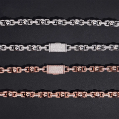 8MM VVS Moissanite Ball Chain Rosary Necklace