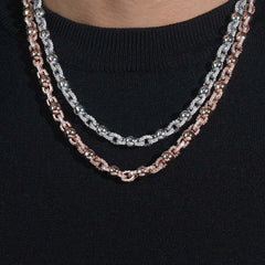 8MM VVS Moissanite Ball Chain Rosary Necklace