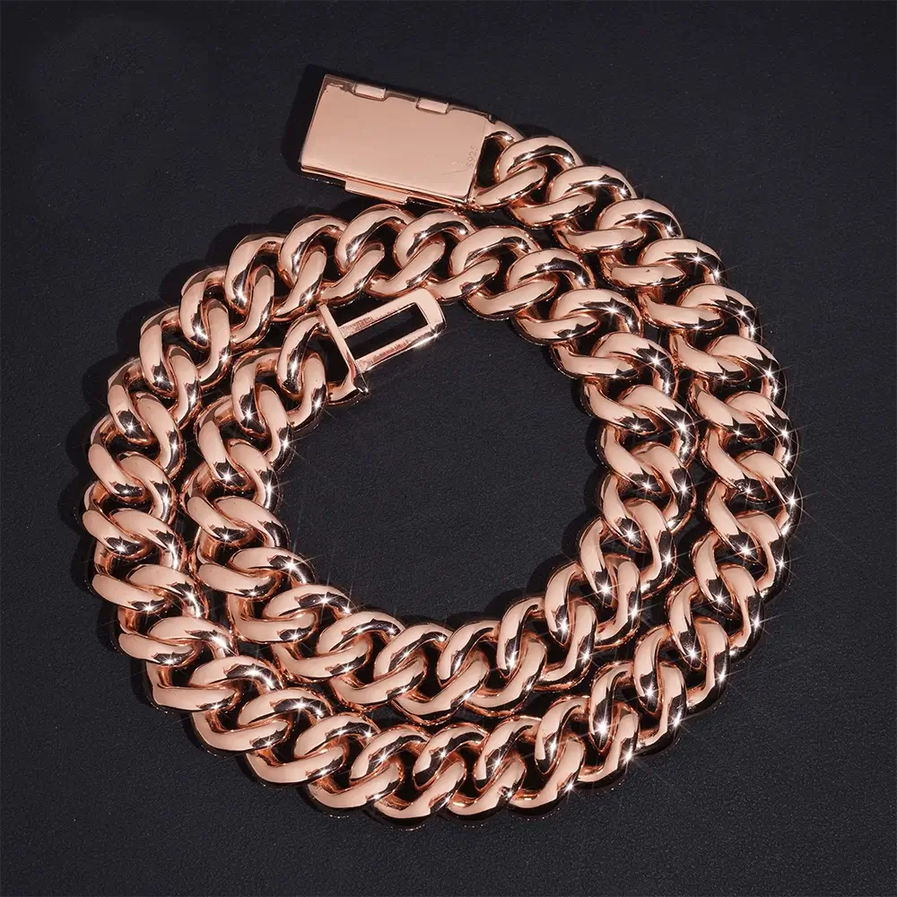 18mm Miami VVS Moissanite Cuban Link Chain