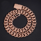 2026 New 18MM Mosaic/Raise Setting VVS Moissanite Cuban Chain