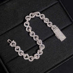 8MM VVS Moissanite Infinity Bracelet S925 Silver