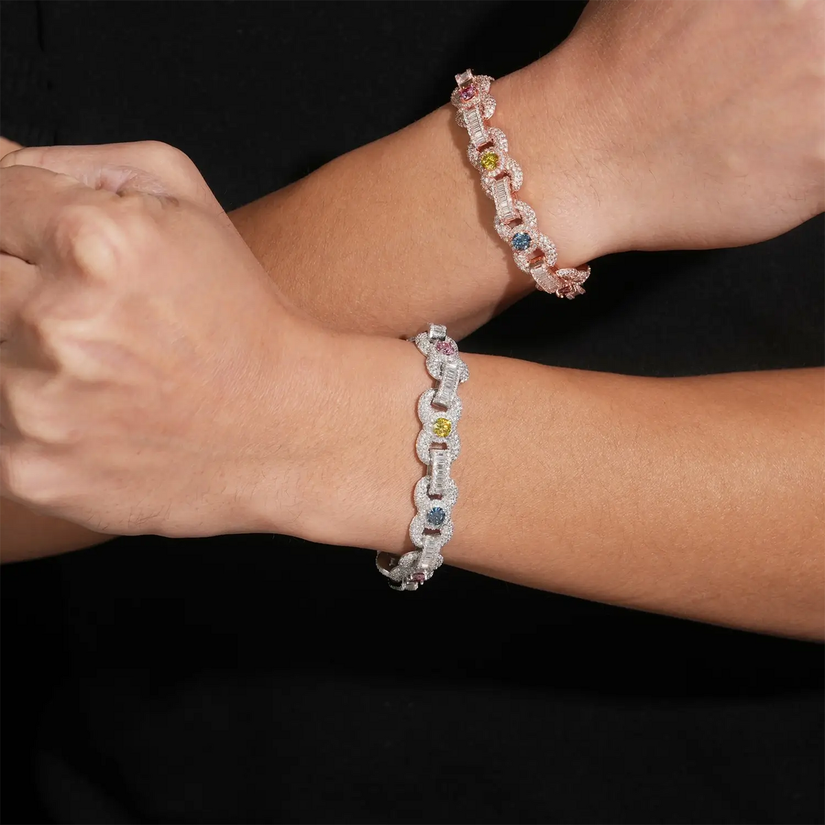 12MM Color Moissanite Infinity Bracelet