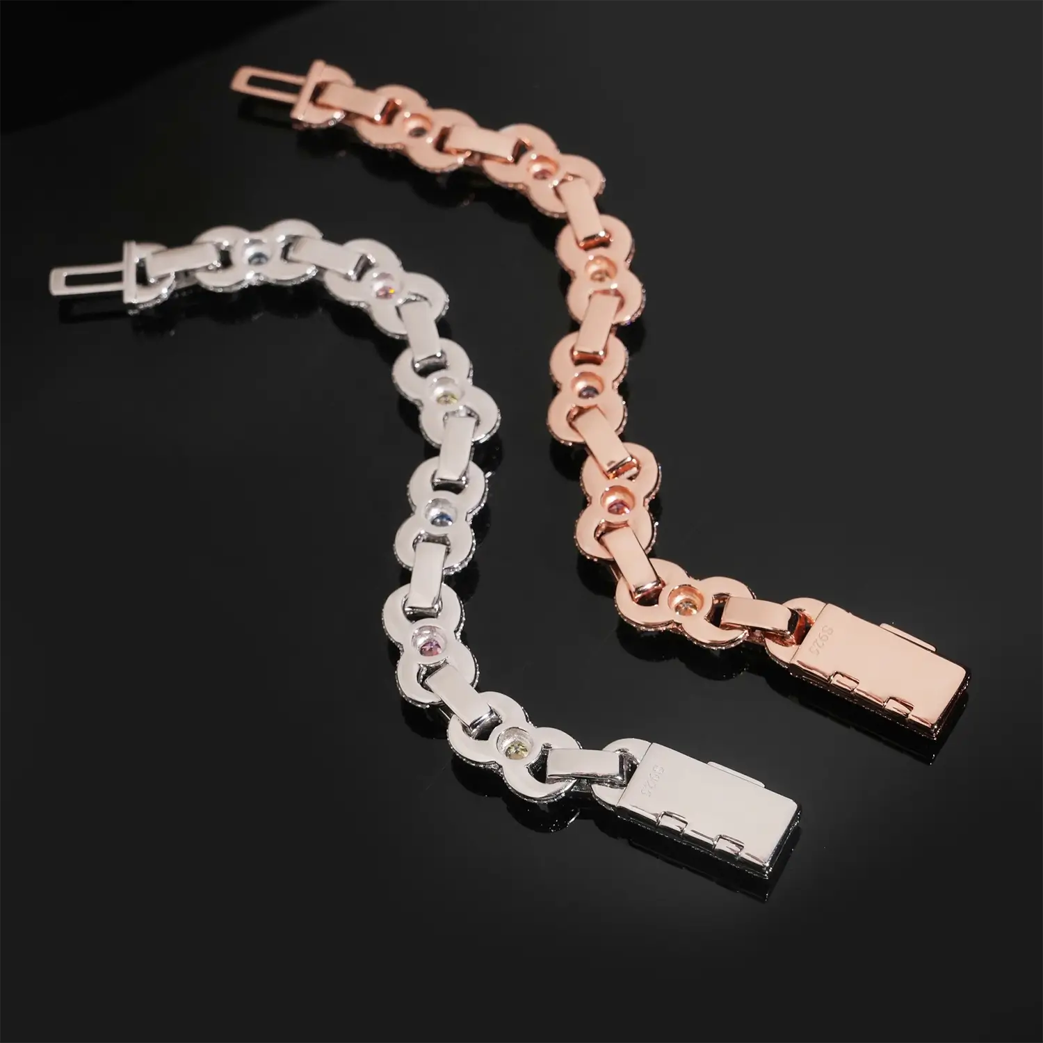 12MM Color Moissanite Infinity Bracelet