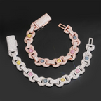 12MM Color Moissanite Infinity Bracelet