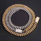 2026 New 16MM 3 Rows VVS Moissanite Cuban Link Chain Necklace