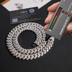 2026 New 18MM 4 Rows VVS Moissanite Cuban Link Chain Necklace