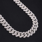 2026 New 20MM 3 Rows/4 Rows VVS Moissanite Cuban Chain