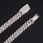 2026 New 13MM 3 Rows VVS Moissanite Cuban Link Chain Necklace