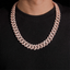 2026 New Raise Stone S925 Silver  VVS Moissanite Cuban Chain Necklace