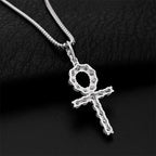 GL VVS Moissanite Ankh Cross Pendant