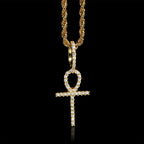 GL VVS Moissanite Ankh Cross Pendant