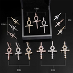 GL VVS Moissanite Ankh Cross Pendant