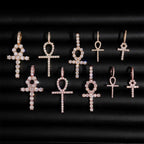 GL VVS Moissanite Ankh Cross Pendant