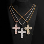 GL Hip Hop Ice Out VVS Moissanite Cross pendant
