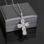 GL Hip Hop Ice Out VVS Moissanite Cross pendant