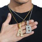 GL Hip Hop jewelry Name Letter Moissanite Diamond Pendant