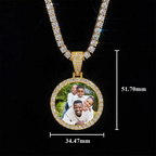 GL Custom Photo Pendant VVS Moissanite Stone Pendant