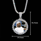 GL Custom Photo Pendant VVS Moissanite Stone Pendant